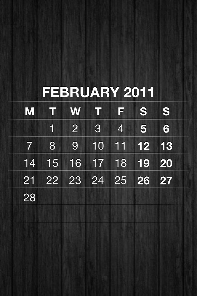 february 2011 calendar wallpaper. February 1, 2011